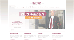 Desktop Screenshot of klinger-erbrecht.de