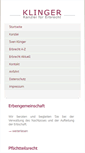 Mobile Screenshot of klinger-erbrecht.de
